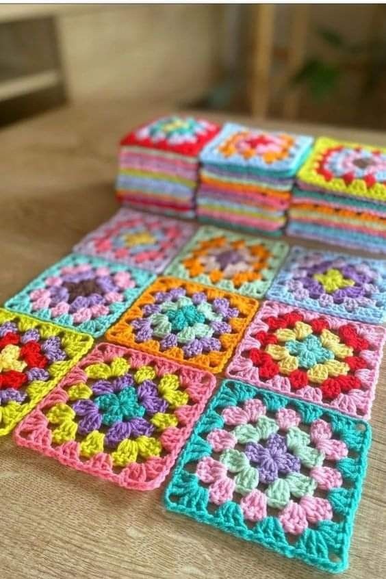 Granny Squares: How to Join and add a Border