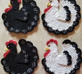Chicken Coaster Pattern