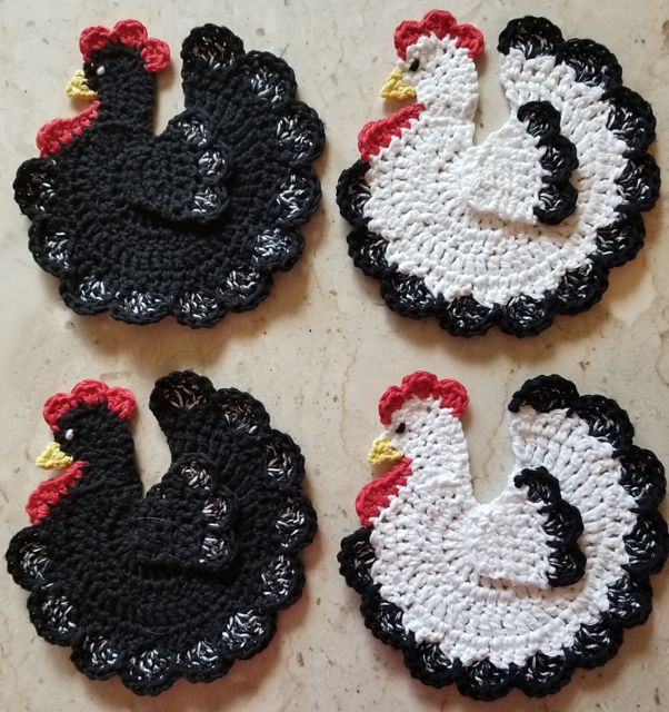 Chicken Coaster Pattern