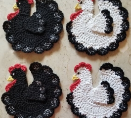 Crochet Chicken Potholder Pattern