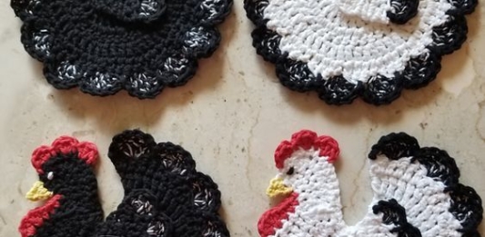 Crochet Chicken Potholder Pattern
