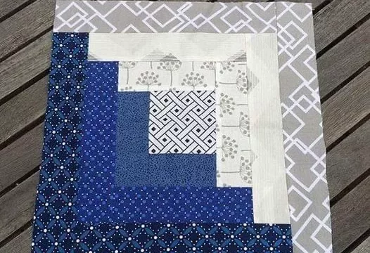 Basic Log Cabin Quilt Block Pattern