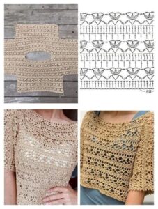 Crochet Lacy Summer Top