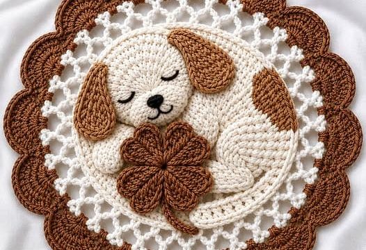 Crochet Dog Coaster Pattern