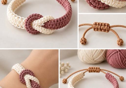 Crochet Infinity Bracelet Pattern