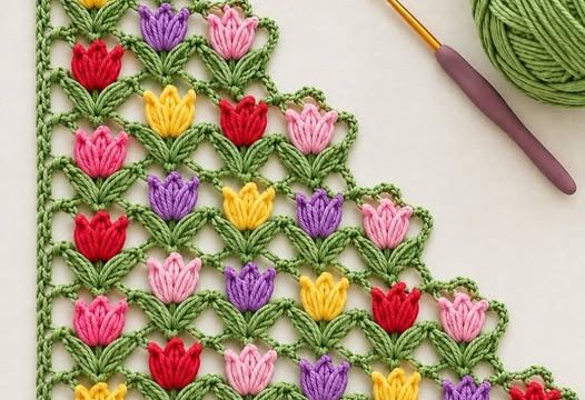 Crochet Tulip Lace Pattern