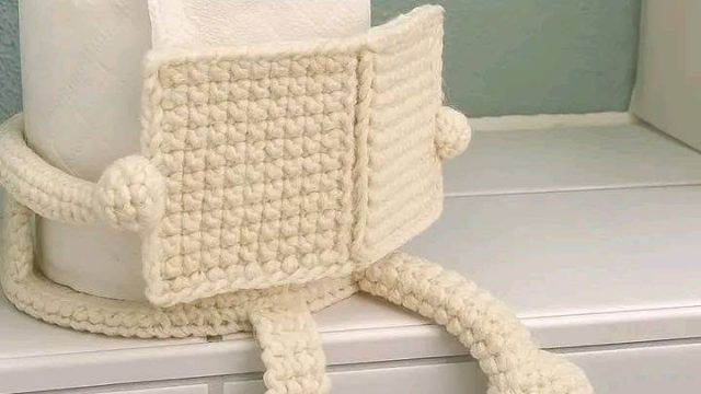 Crochet Toilet Paper Holder Pattern