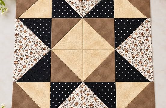 Sawtooth Star Quilt Block Pattern