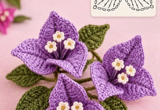 Crochet Bougainvillea Flower Pattern