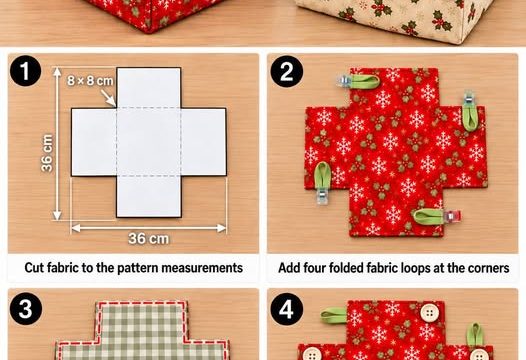 Christmas Fabric Basket Pattern